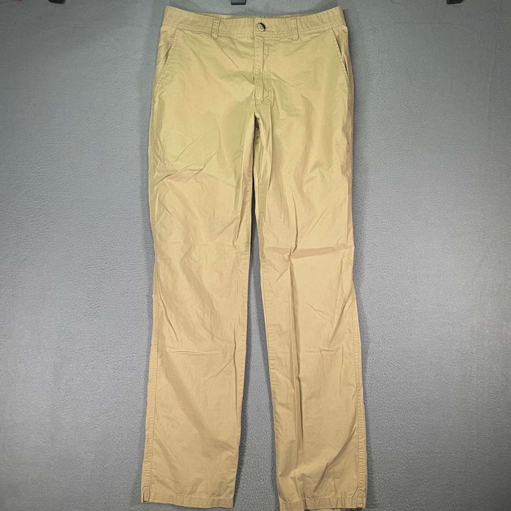 Columbia Washed Out Pants Mens 30x34 Khaki Beige Straight Cotton Chino Casual‎